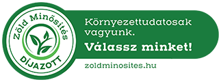Zöld Minősítés díjazott jelvény